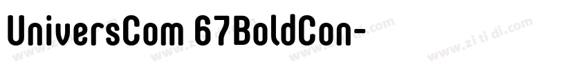 UniversCom 67BoldCon字体转换
